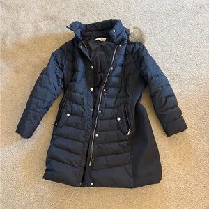 Michael Kors Black hooded puffer coat size XL